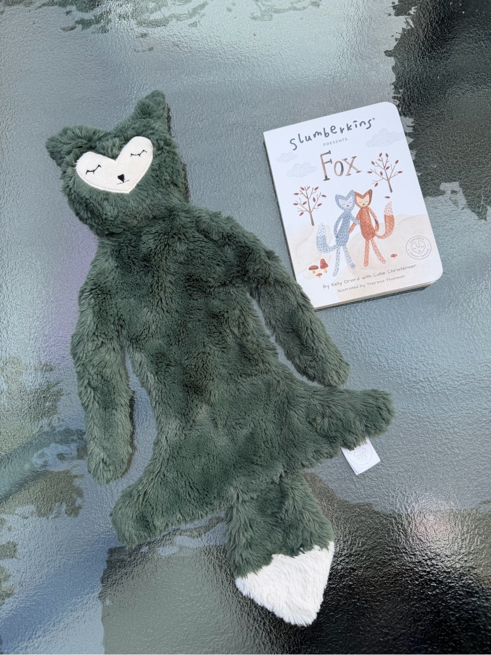 Retired Slumberkins Fox Plush with Fox Board Book